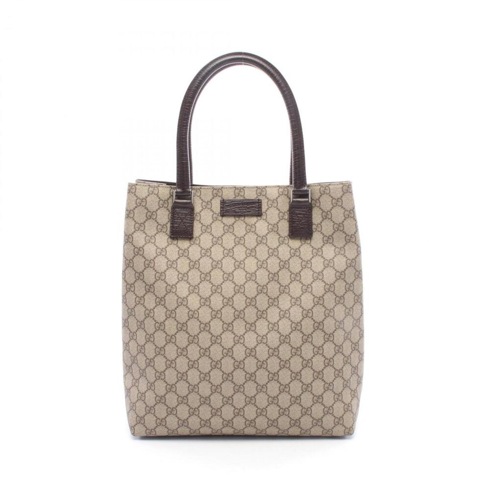 GUCCI Brown Leather Tote Bag